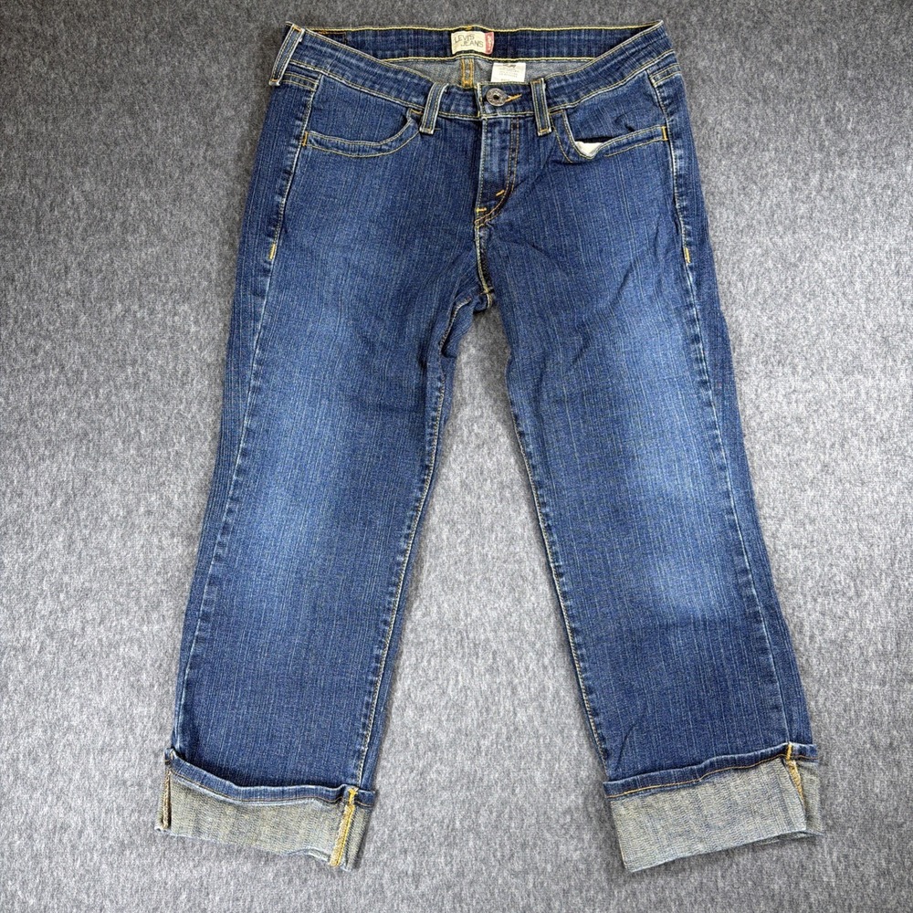 Levis 512 Women's Size 7‎ Capri Slim Taper Stretch Blue Denim Jeans
